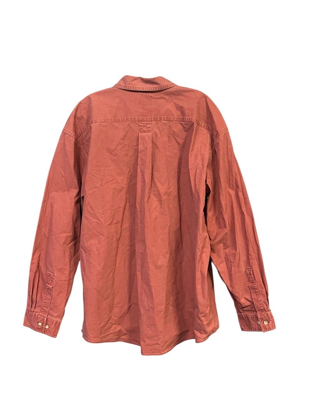 L.L.Bean Traditional Fit Shirt Men’s XL Red 100% Cotton Button Front Casual - Picture 2 of 7